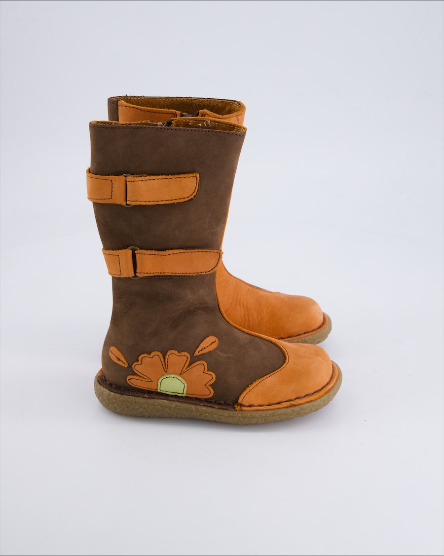 Unbranded Ankle boots Suede Orange EU 26
