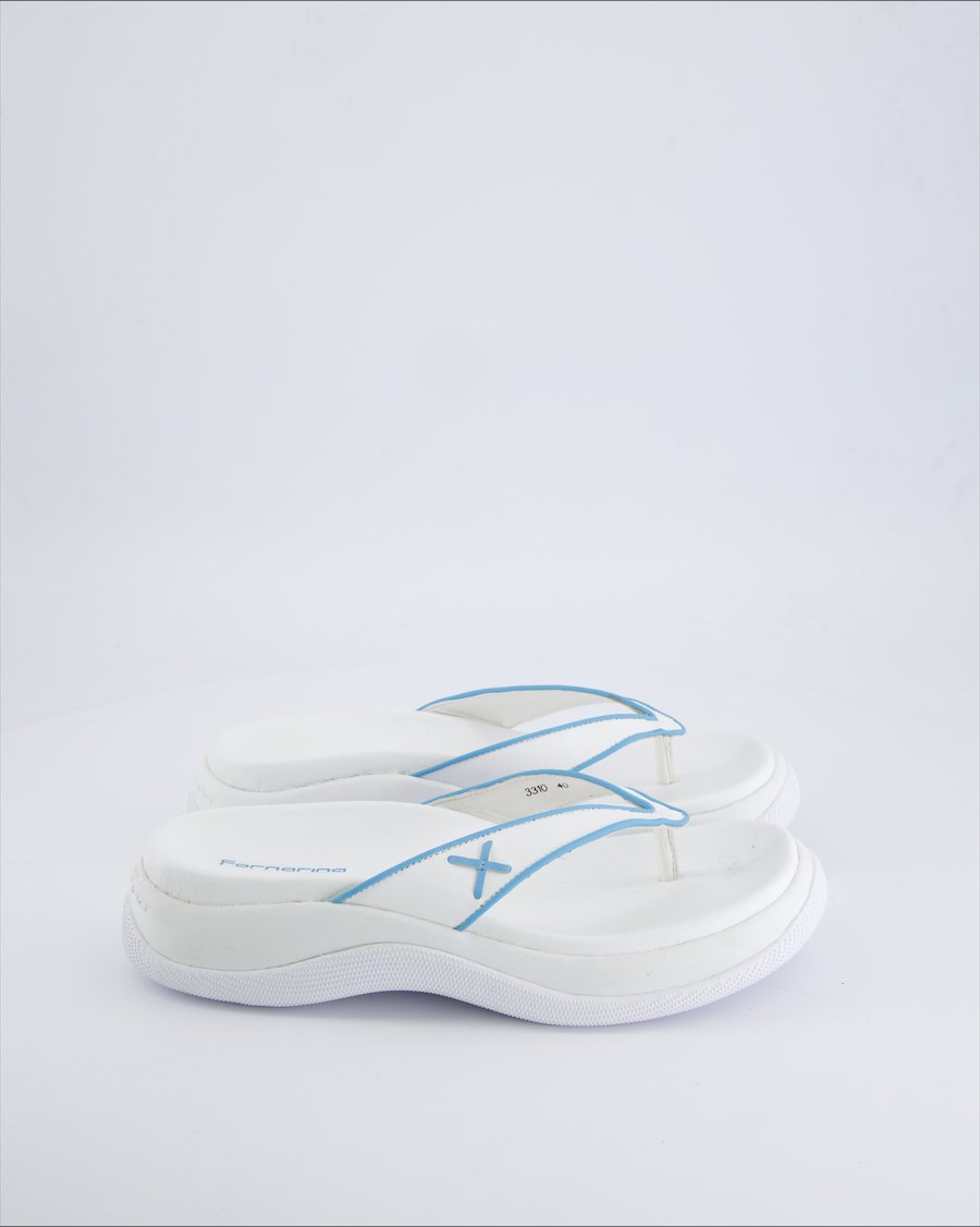 Fornarina Sandals Leather White 40 EU