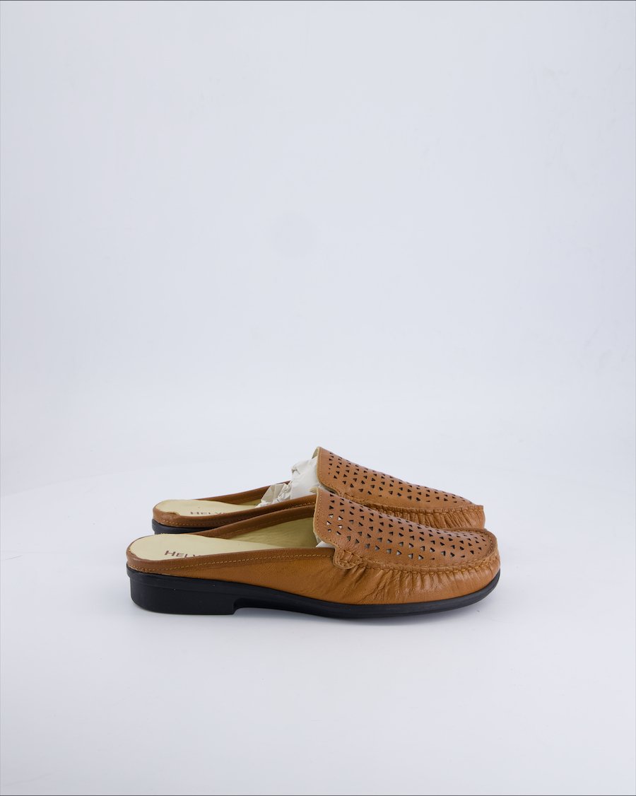Helvesko Sandals Leather Brown 37 EU