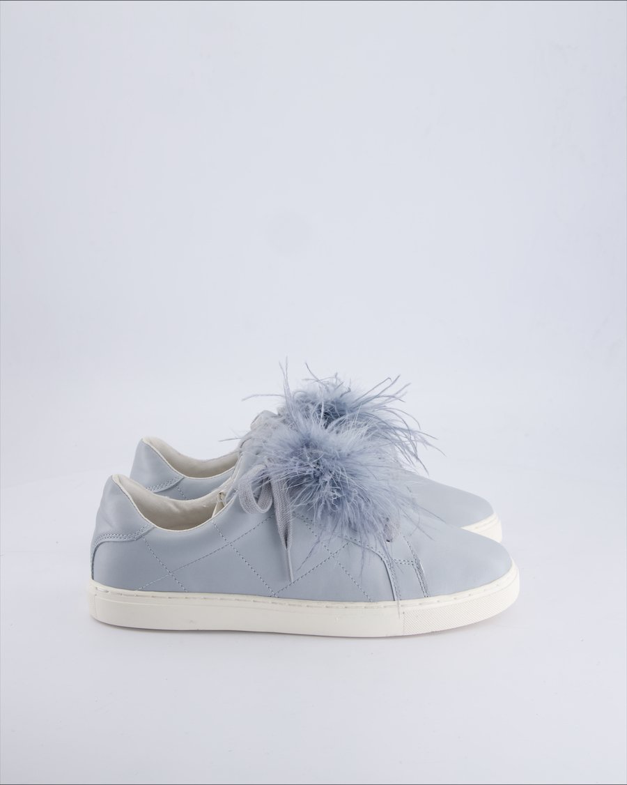 Zara Trainers Leather Grey 39 EU