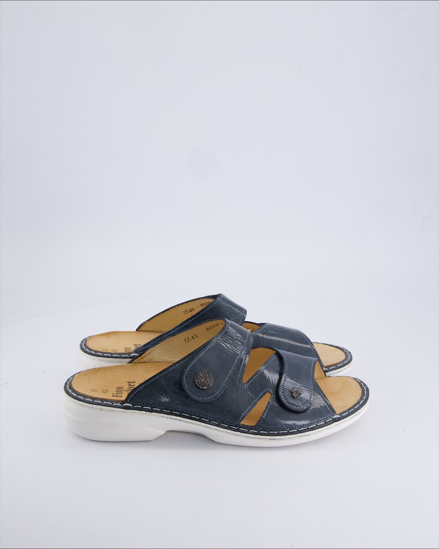 Finn Comfort Sandals Leather Blue 42 EU