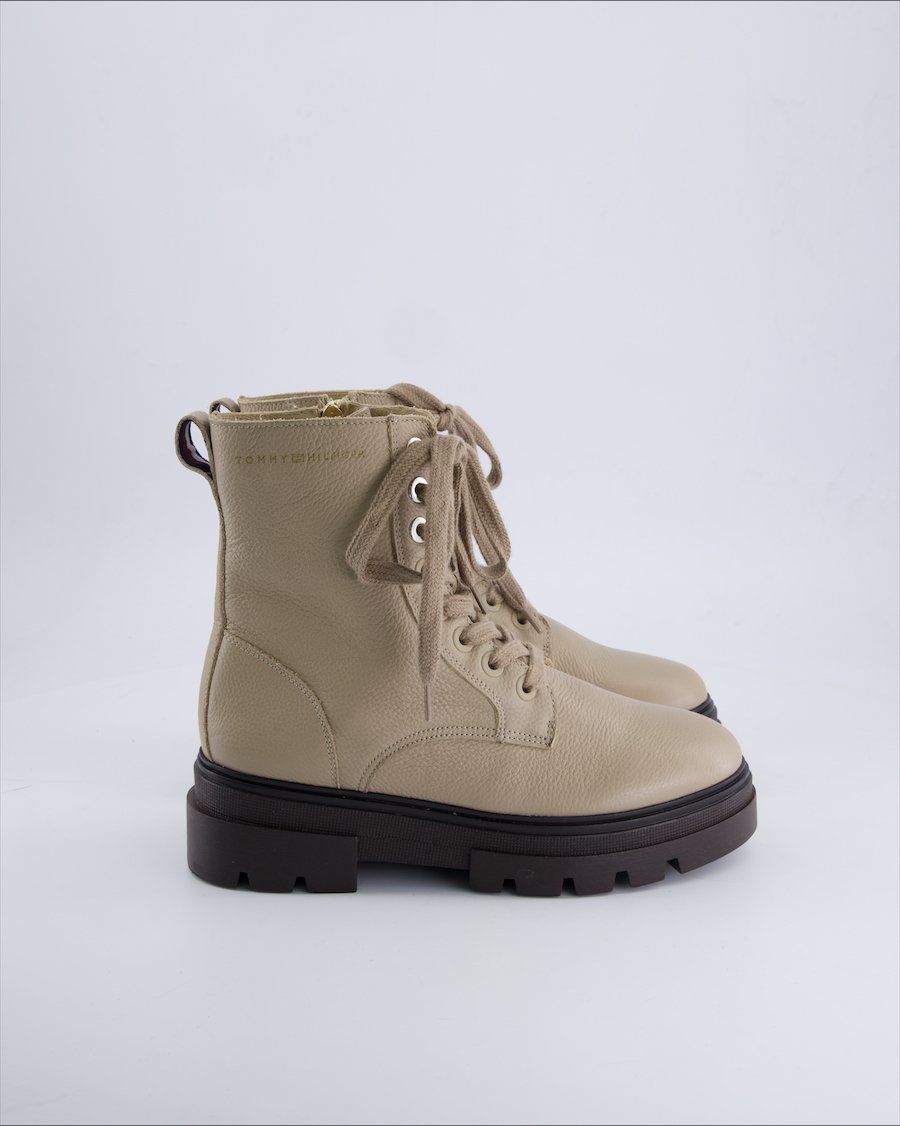 Tommy Hilfiger Ankle Boots Leather Ecru 37 EU