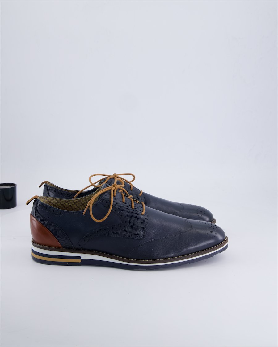 Pasito Lace ups Leather Navy 45 EU