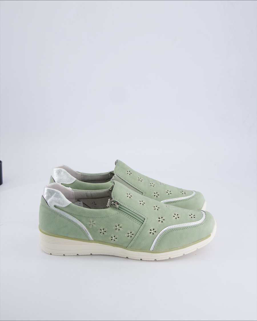 Wonder Walk Flats Leather Green 42 EU