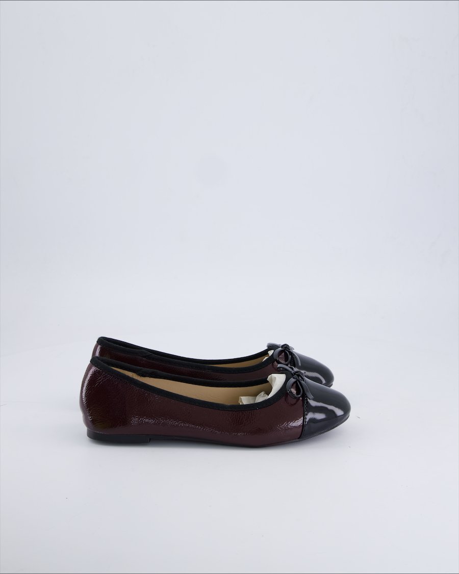 Valentina Baldano Ballet flats Vegan leather Burgundy 37 EU