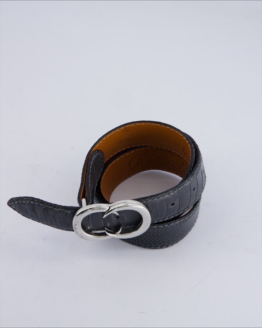 Reptile's House Chains Leather Black 85 cm