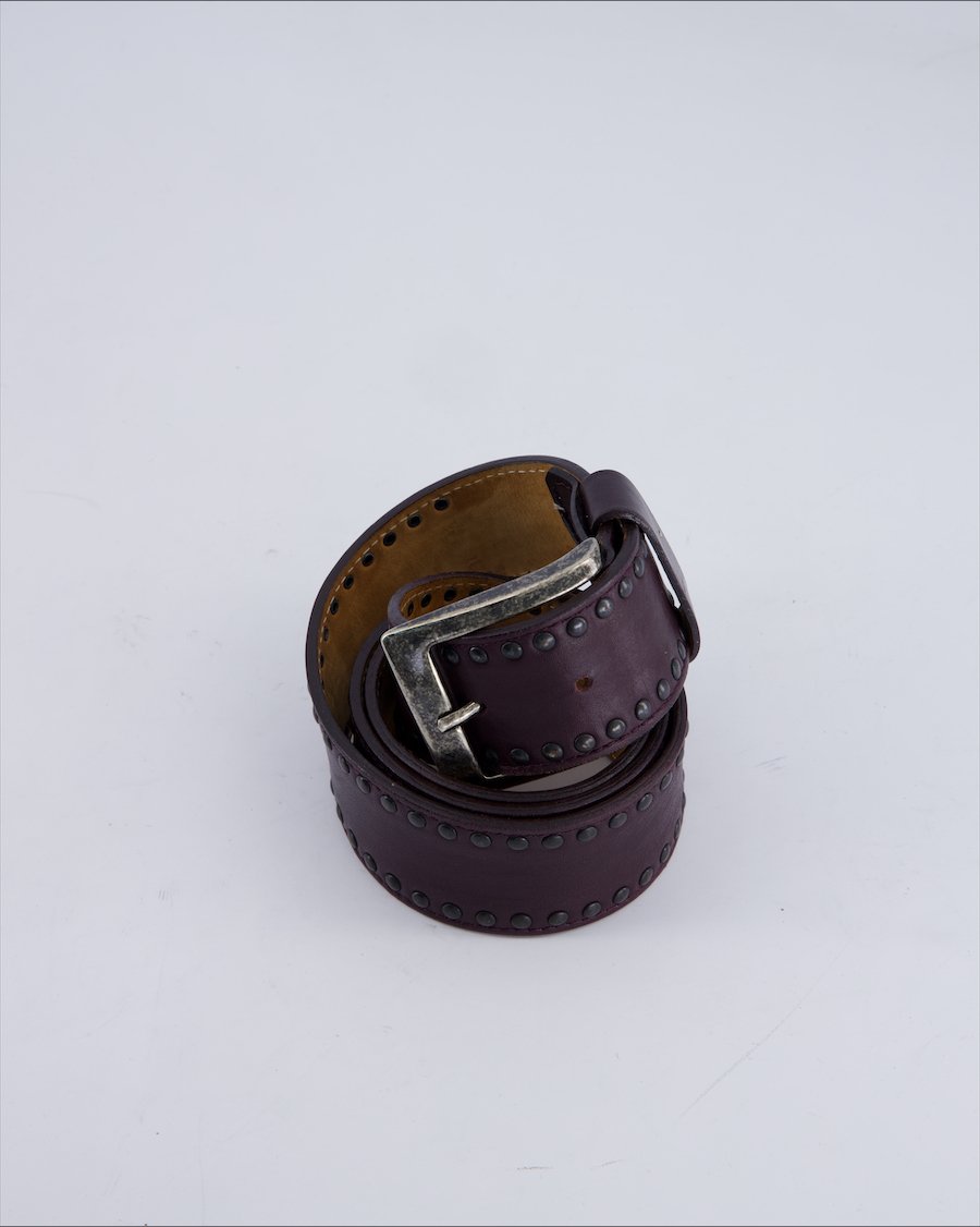 Amapola Chains Leather Purple 85 cm