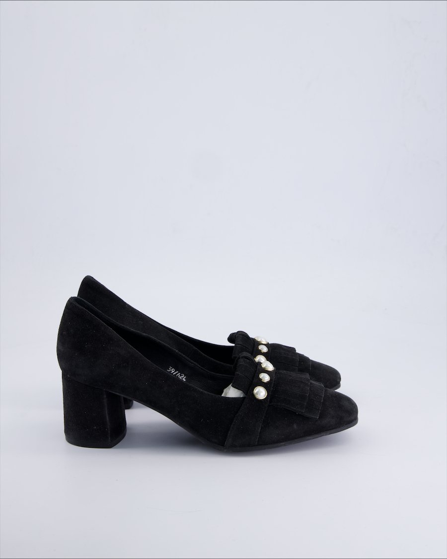 Elvio Zanon Heels Suede Black 39 EU