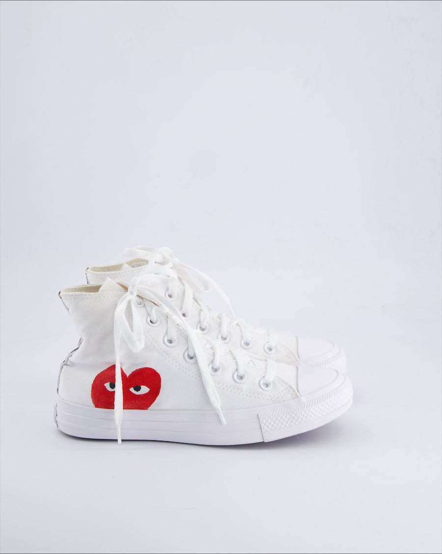 Converse X Comme des Garçons Trainers Cloth White 37.5 EU