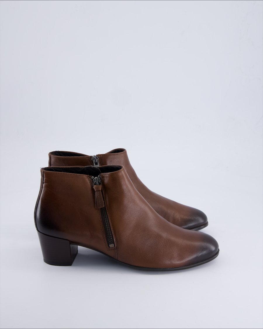 Ecco Ankle Boots Leather Brown 40 EU