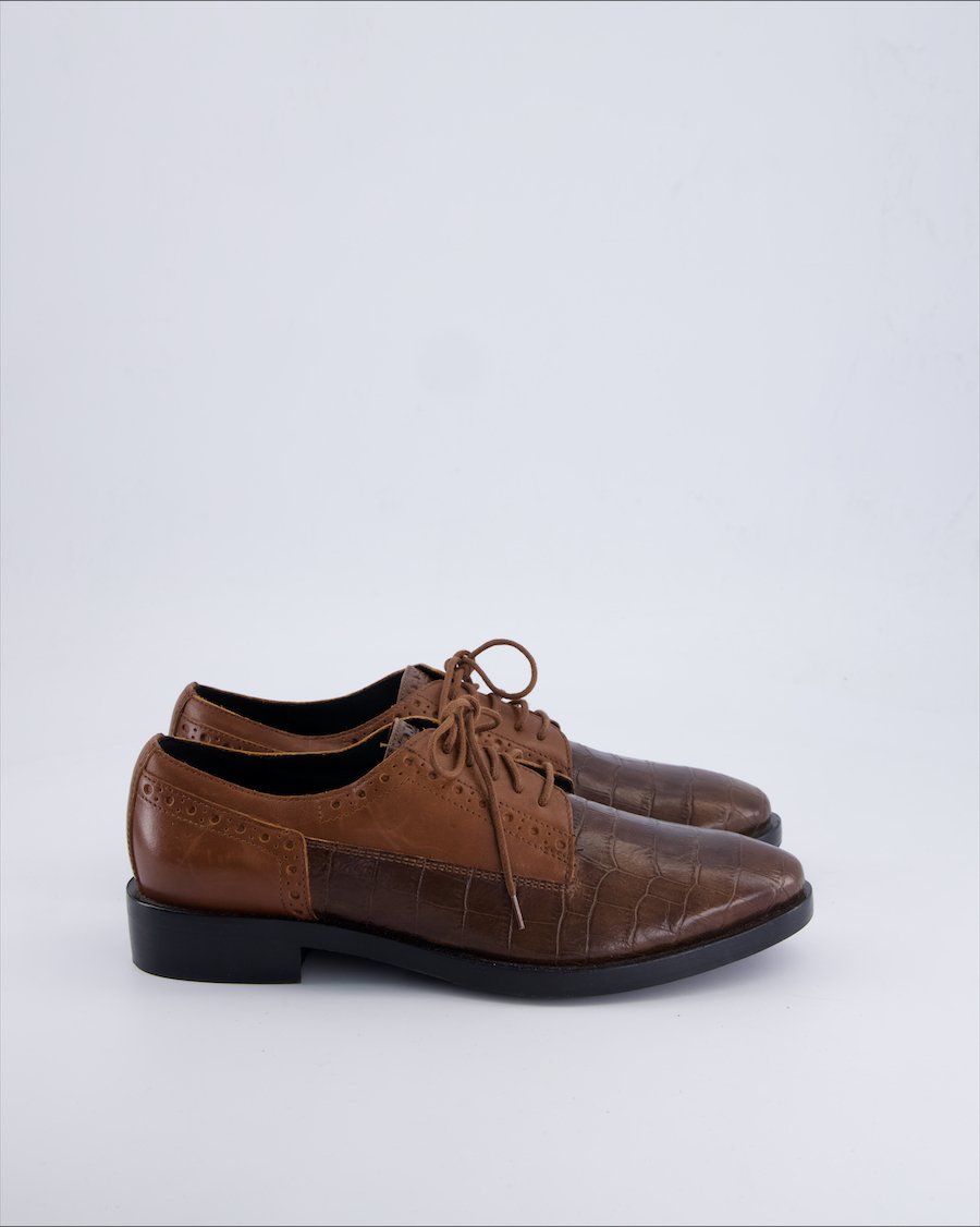 Geox Flats Leather Brown 38 EU