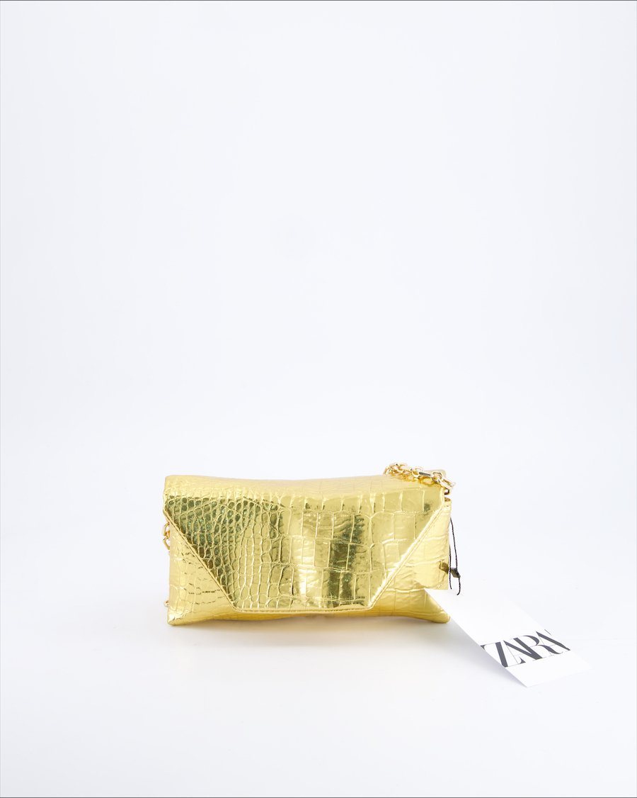 Zara Crossbody bags Vegan leather Gold