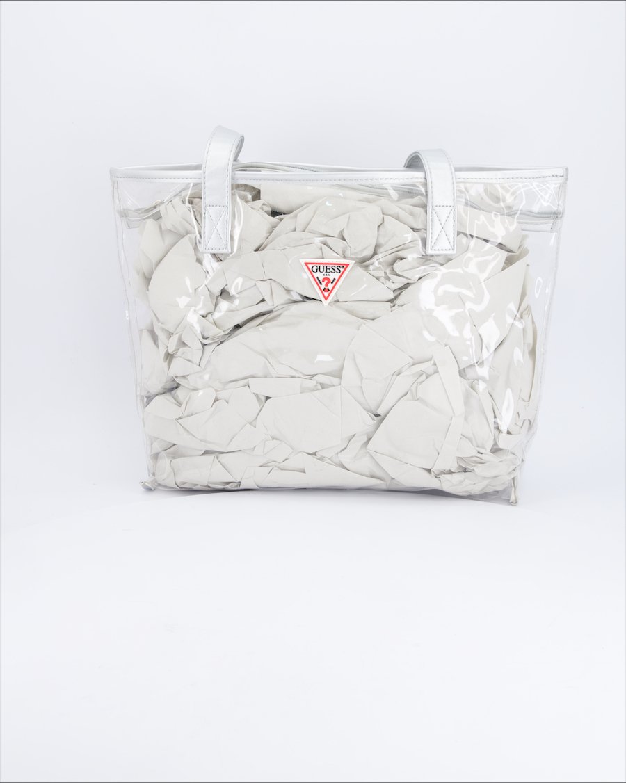 Guess Shoulder bags Plastic Silver