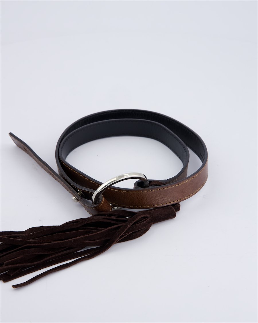 Strenesse Chains Leather Brown 95 cm