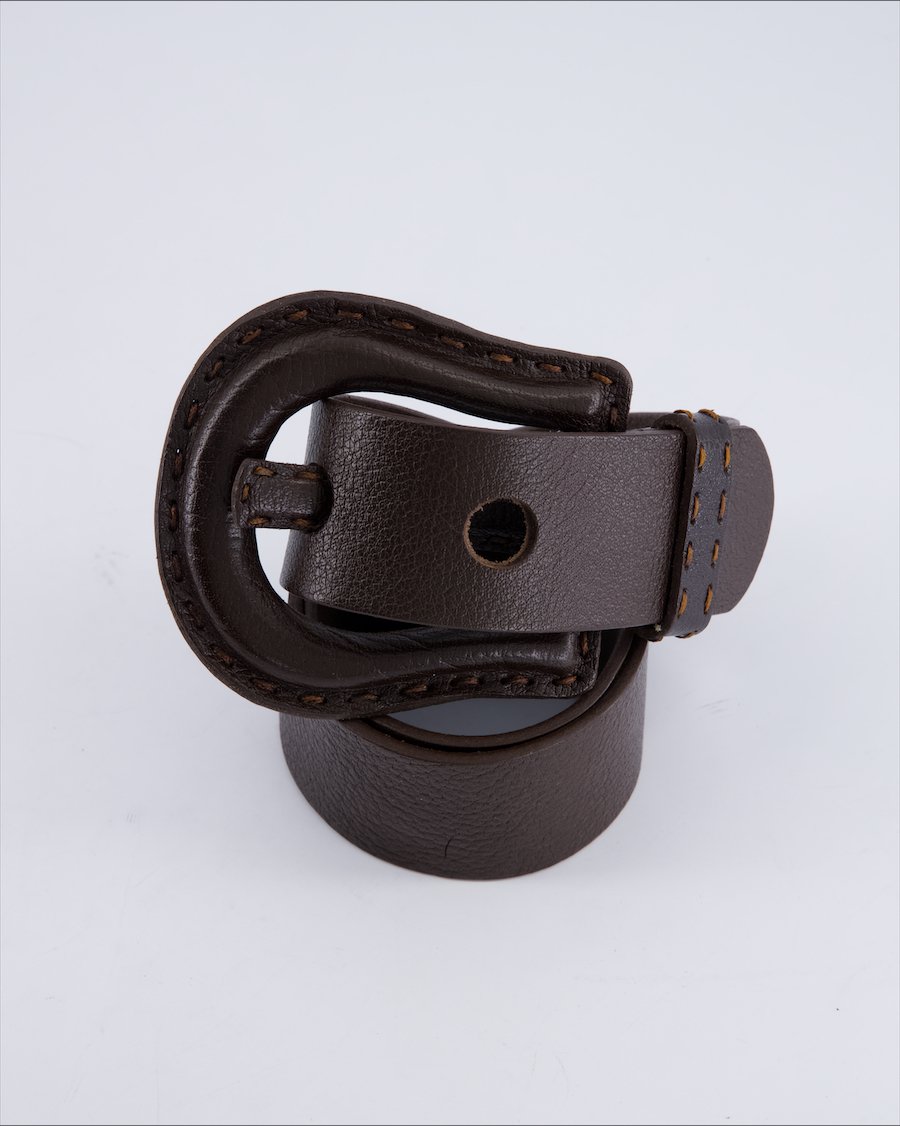 Unbranded Chains Leather Brown 105 cm