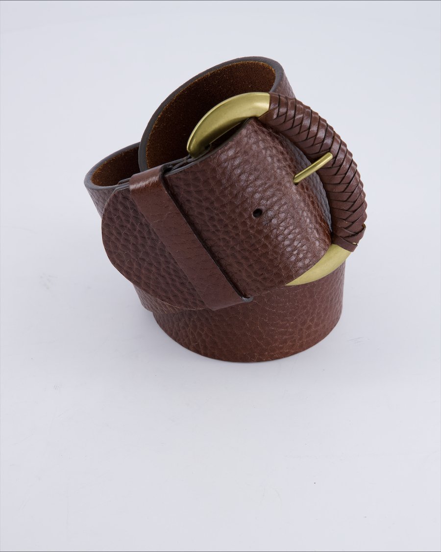 Indigo Chains Leather Brown 75 cm