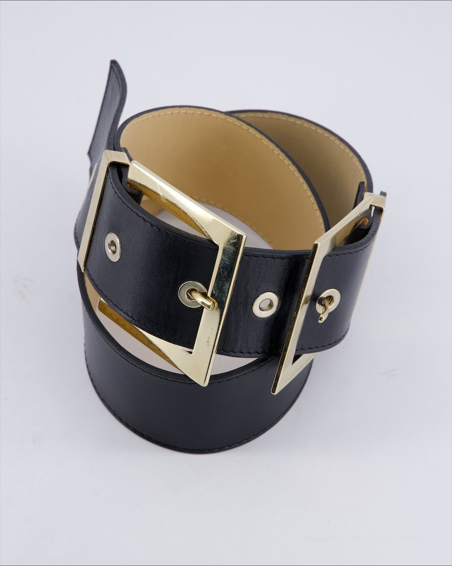 Elisabetta Franchi Leather Leather Black 85 cm