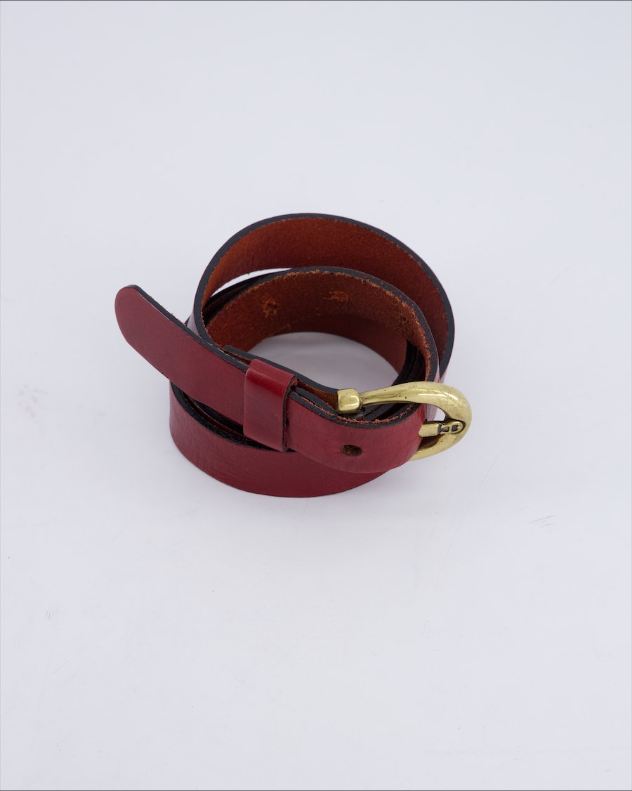 Aigner Chains Leather Burgundy 95 cm