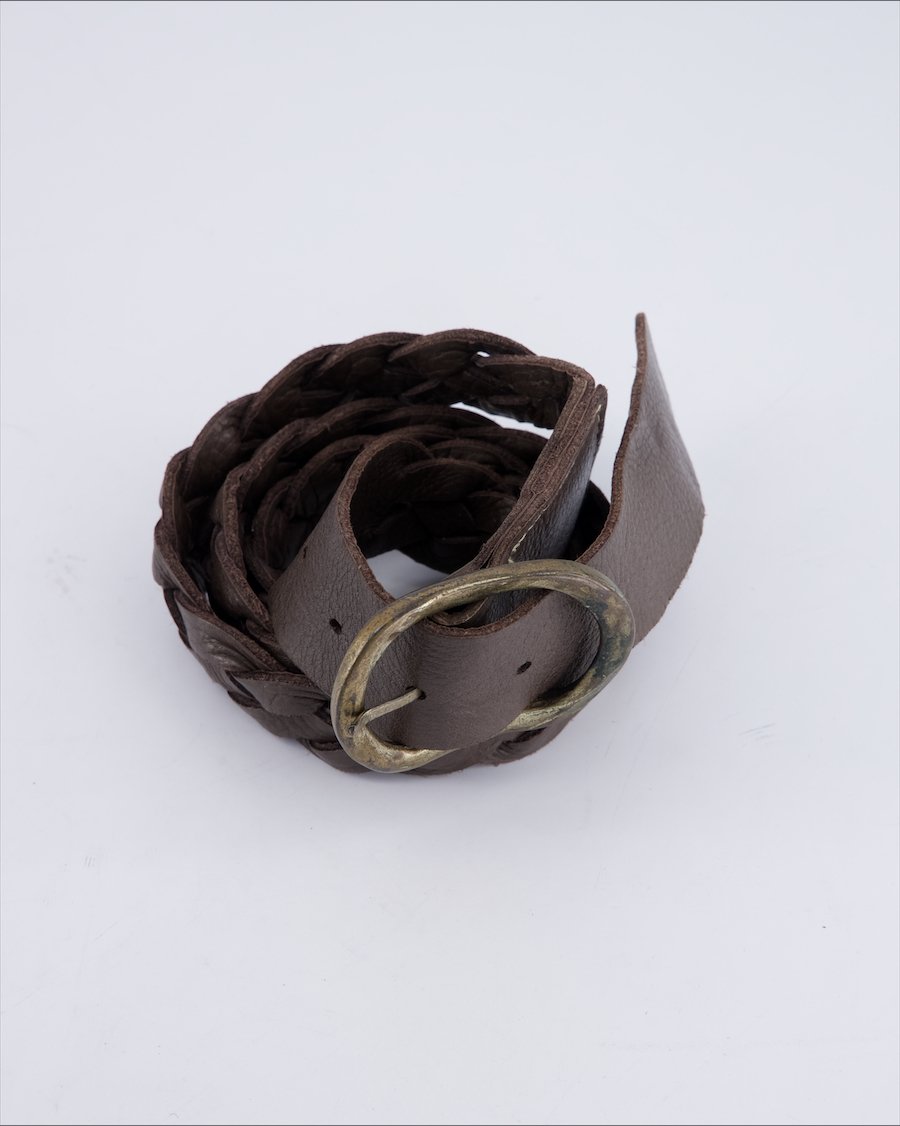 Manila Grace Chains Leather Ecru 95 cm