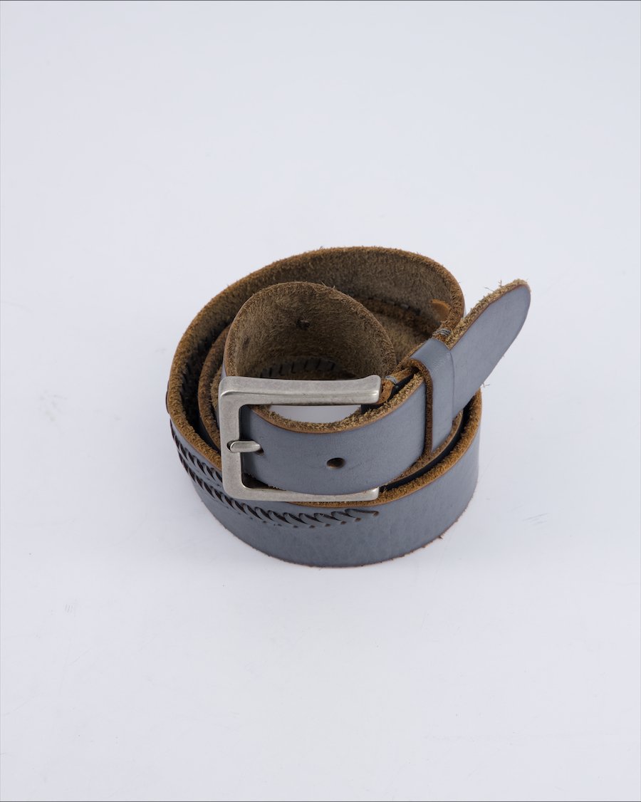 Cowboybbelt Chains Leather Grey 95 cm