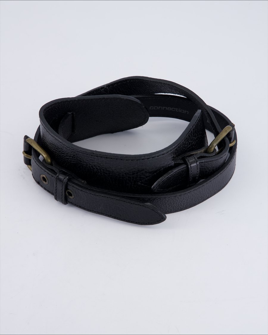 French Connection Chains Leather Black 80 cm