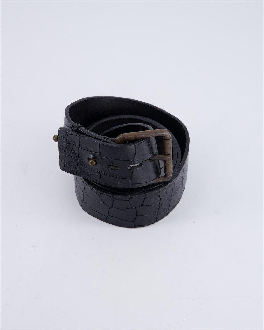 Annette Gortz Chains Leather Black 95 cm