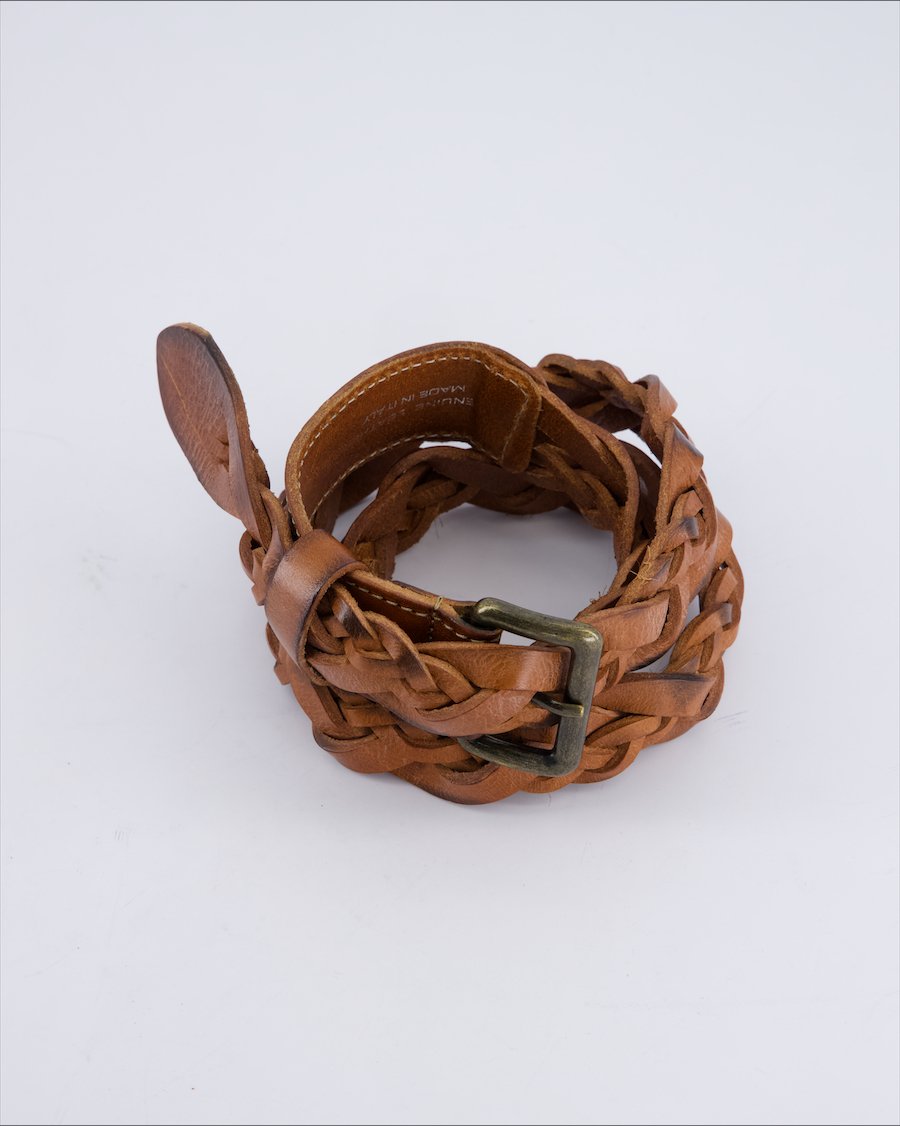 Unbranded Chains Leather Brown 100 cm