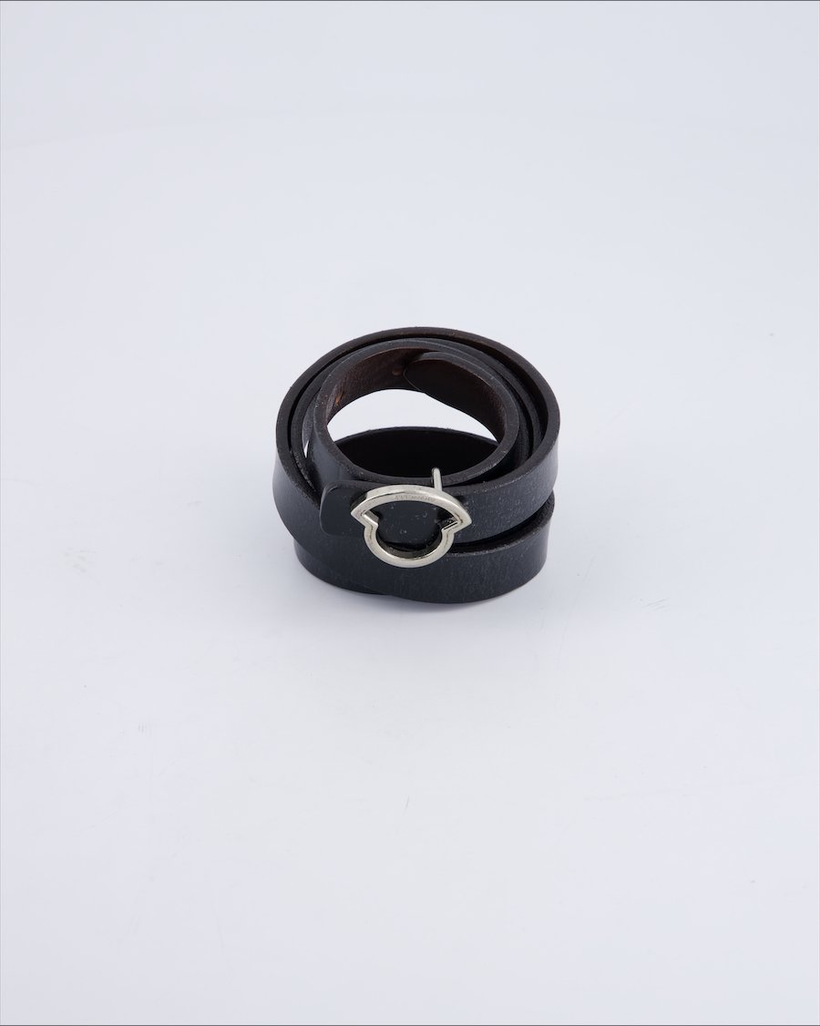 Moncler Chains Leather Black 85 cm