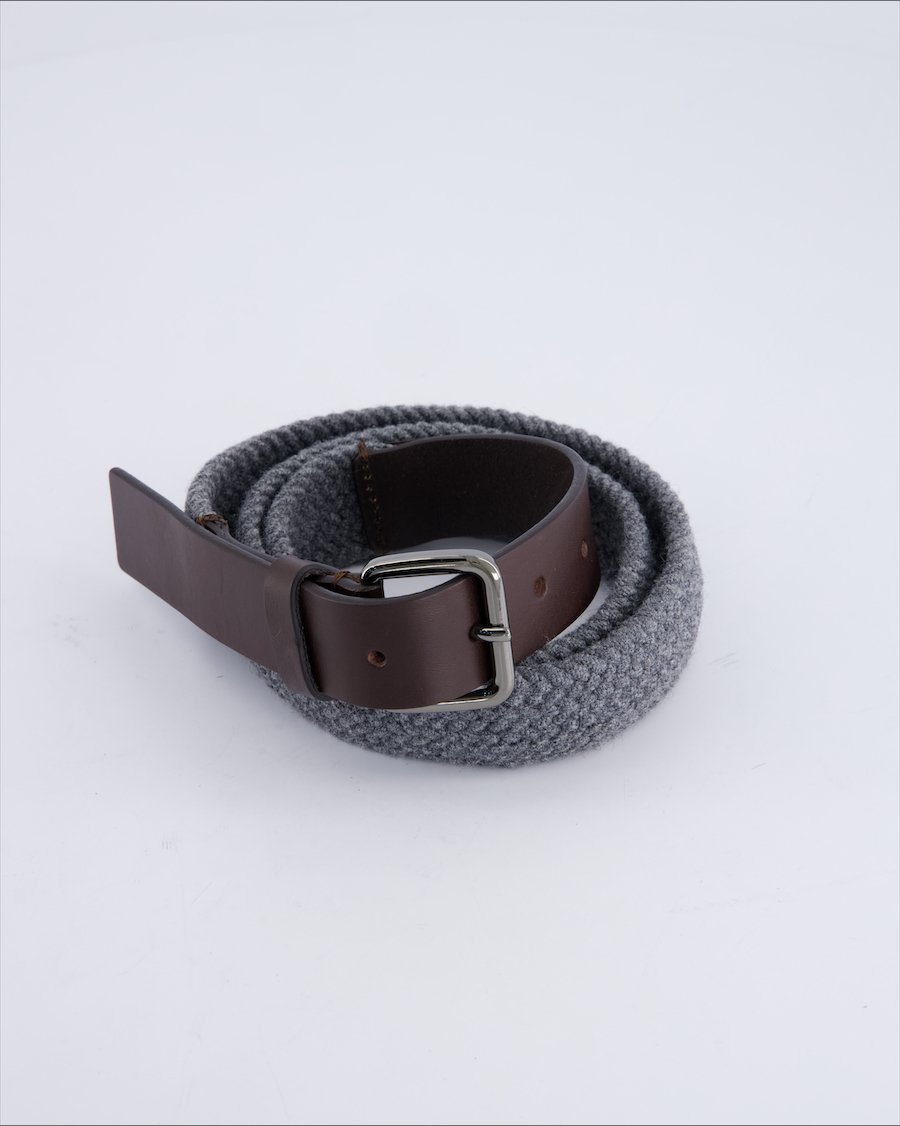 Stefanel Belts Cloth Grey 95 cm