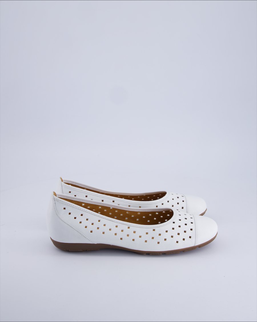 Gabor Ballet flats Leather White 40.5 EU