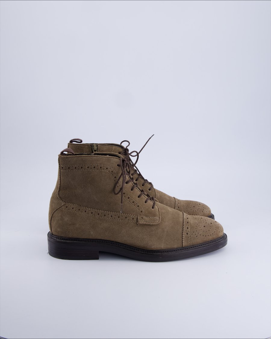 Massimo Dutti Boots Suede Khaki 42 EU