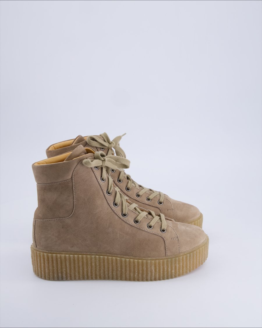 Werner Christ Ankle Boots Suede Ecru 38 EU