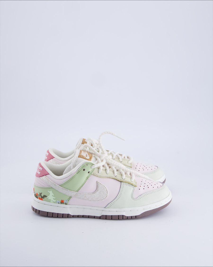 Nike Dunk Low Lx Mushroom Trainers Leather Green 36 EU