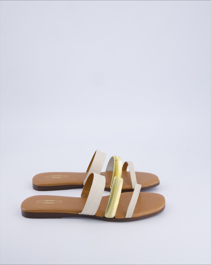5th Avenue Sandals Vegan leather White 41 EU