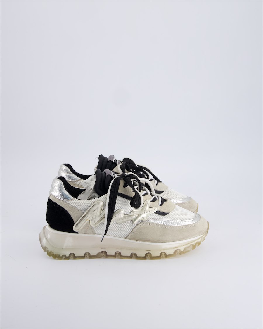 Méliné Trainers Leather Silver 37 EU