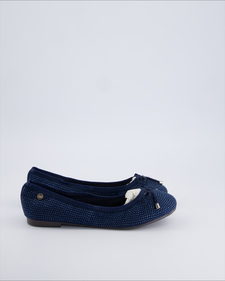 Xti Tentations Ballet flats Cloth Blue 38 EU