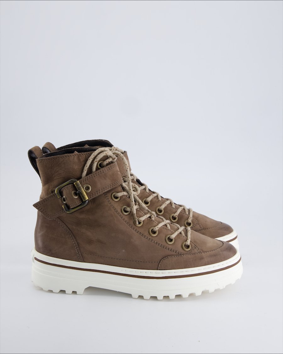 Paul Green Ankle Boots Leather Ecru 37.5 EU