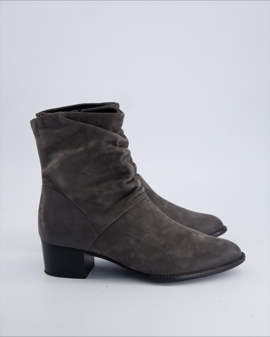 Paul Green Ankle Boots Leather Grey 38.5 EU