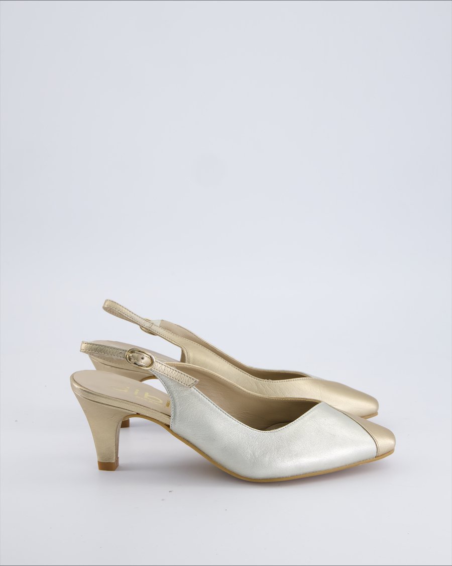 Dibia Heels Leather Gold 36 EU