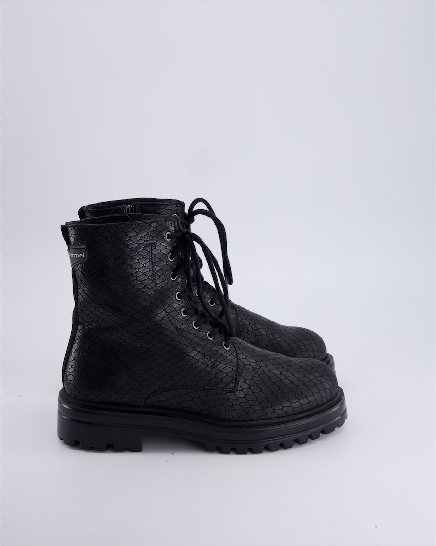 Floris Van Bommel Ankle Boots Leather Black 39 EU
