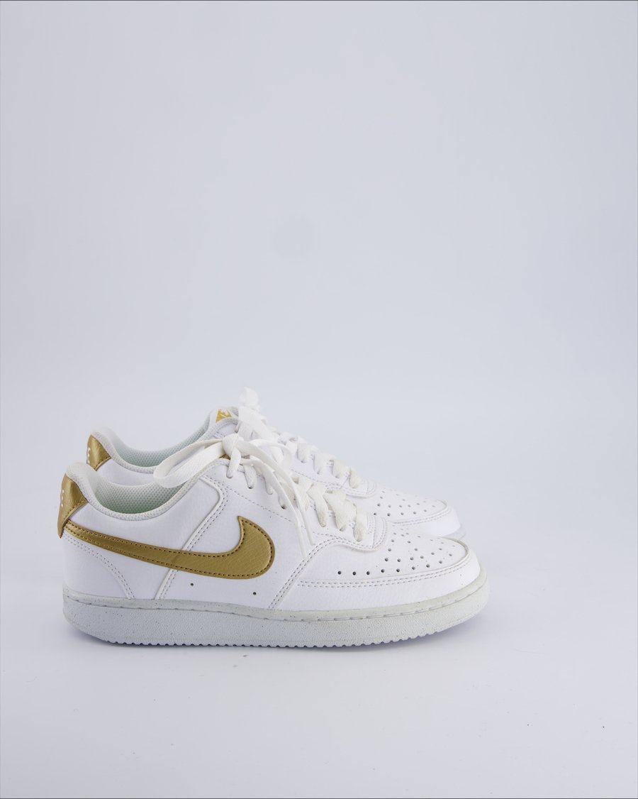 Nike Court Vision Low Next Trainers Leather White 37.5 EU