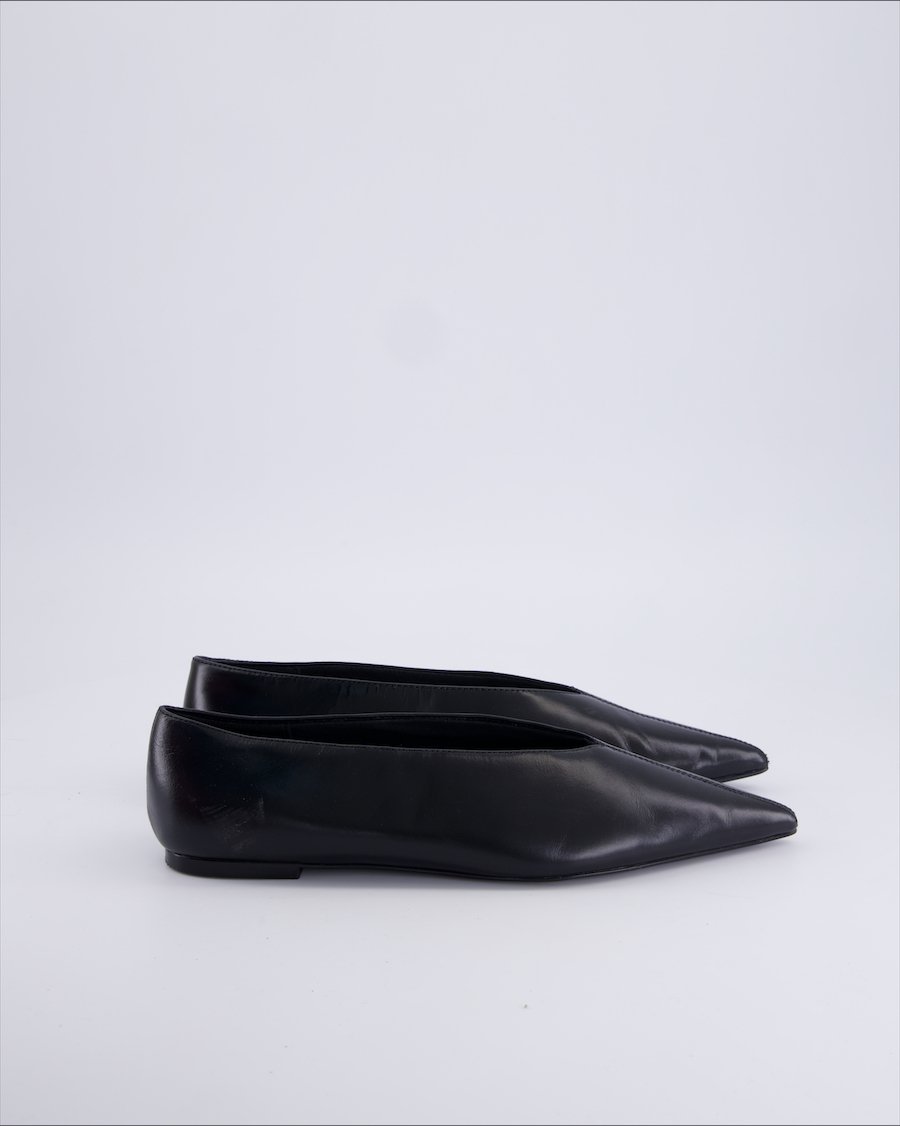 H&m Ballet flats Polyurethane Black 39 EU