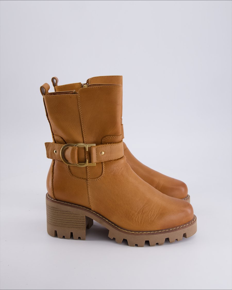 5th Avenue Ankle Boots Leather Camel 39 EU