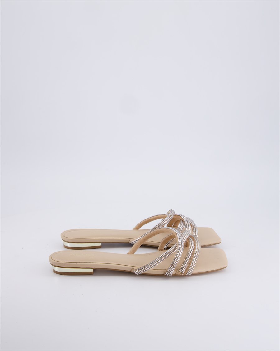 Aldo Sandals Cloth Beige 39 EU