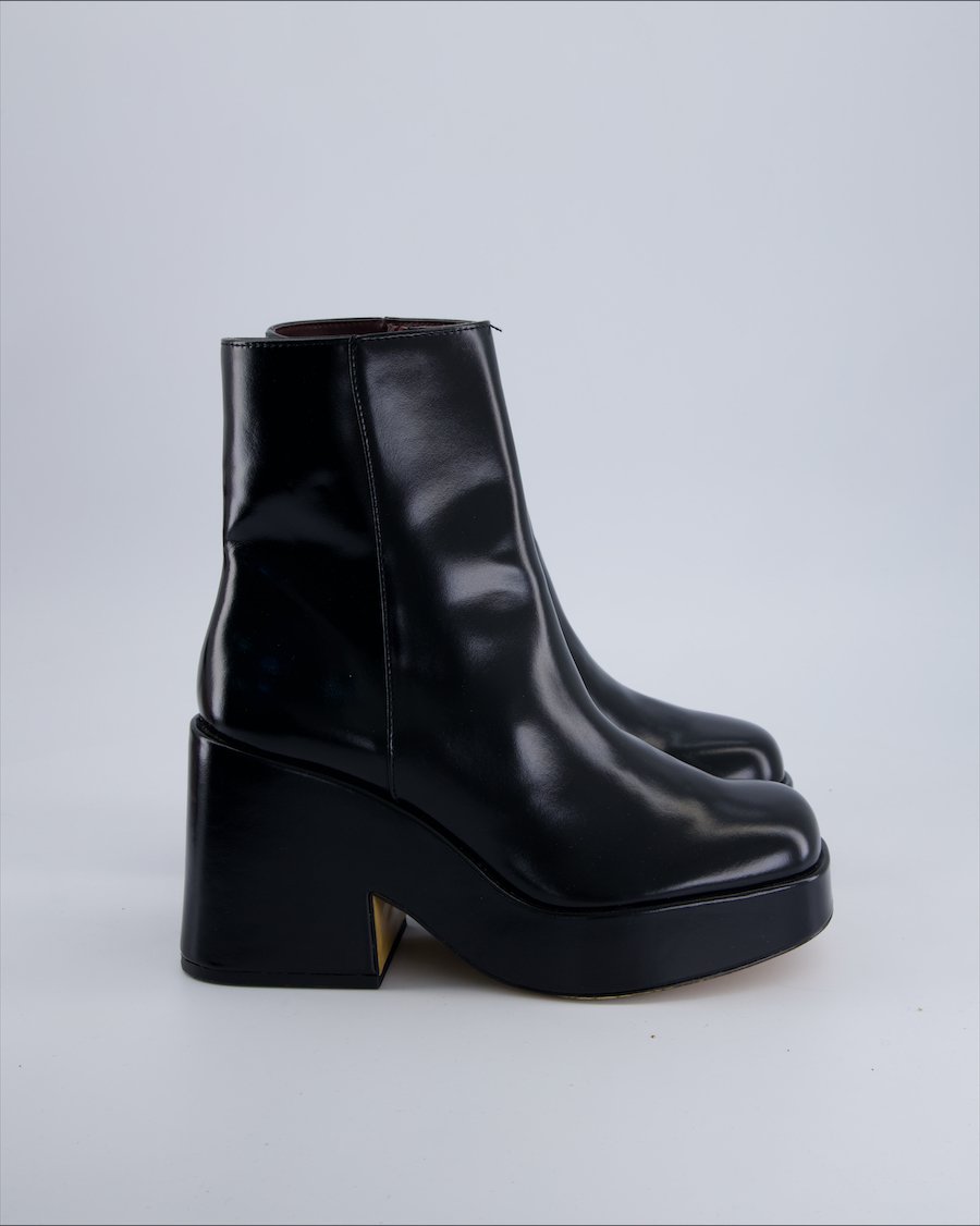 H&m Ankle Boots Vegan leather Black 39 EU