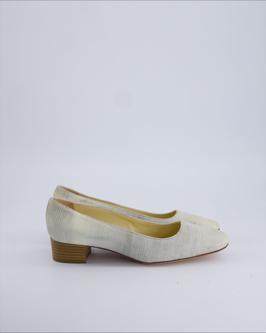Mauro Teci Heels Leather White 37.5 EU