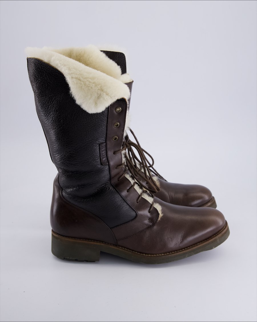 Aigle Ankle Boots Leather Brown 39 EU