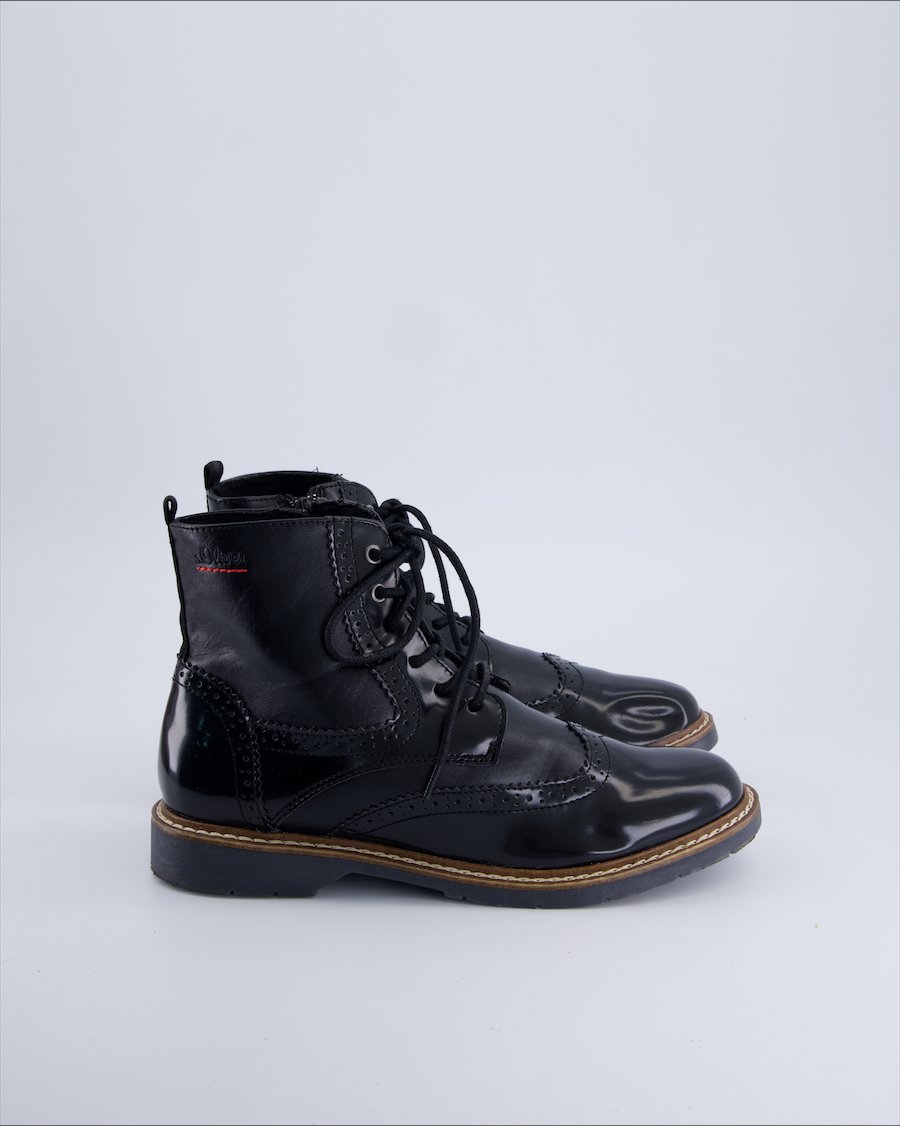 S.oliver Ankle Boots Leather Black 39 EU