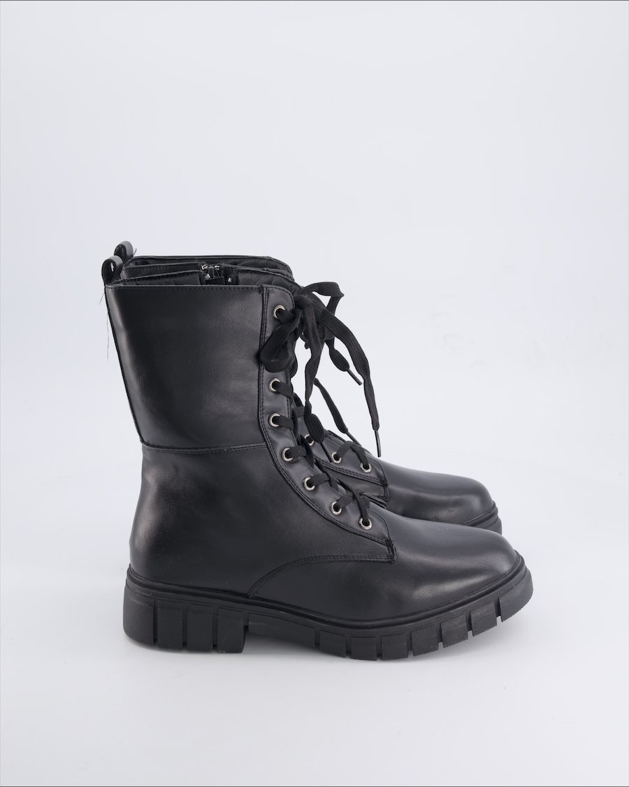 Zebra Ankle Boots Vegan leather Black 39 EU