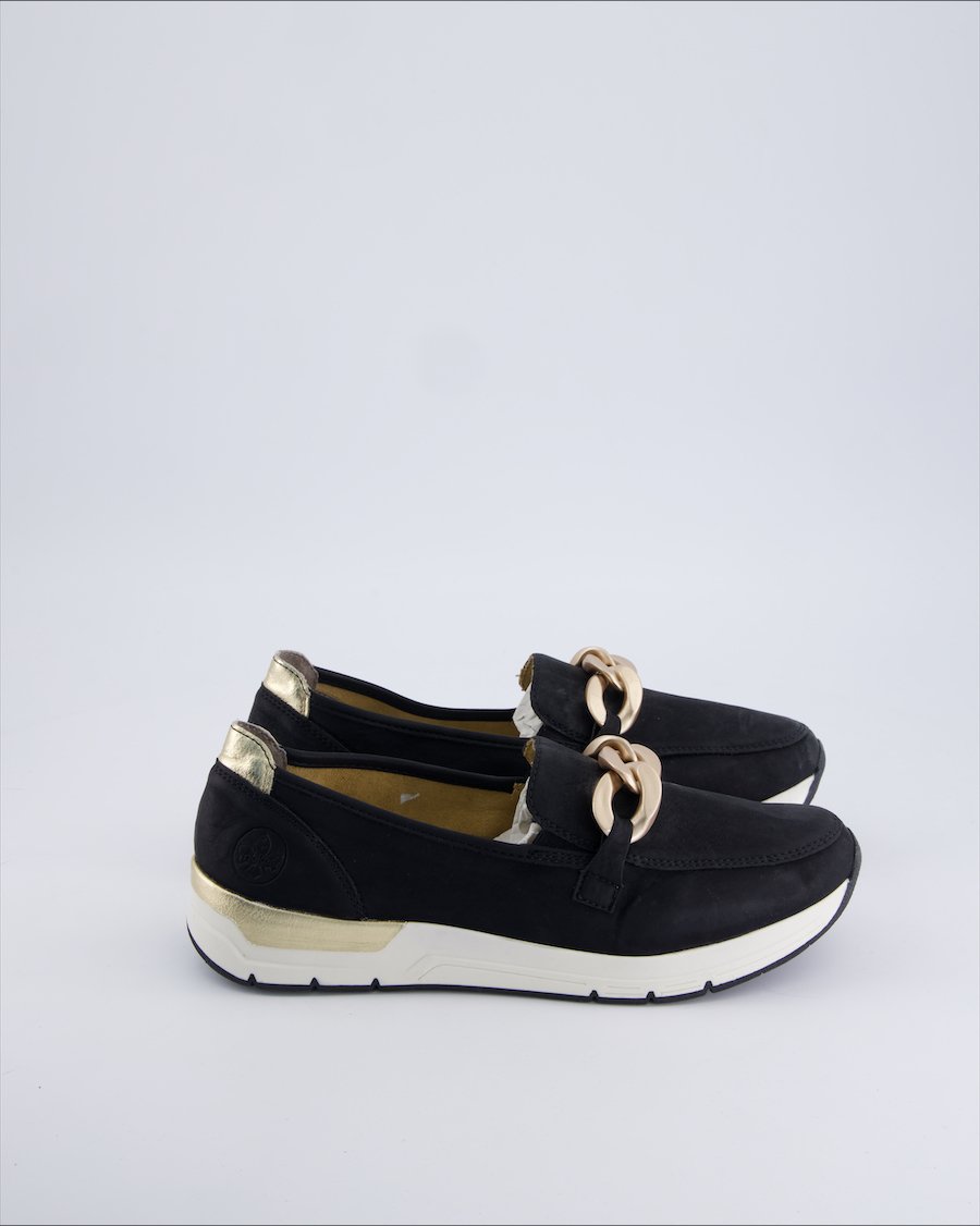 Rieker Flats Suede Black 40 EU